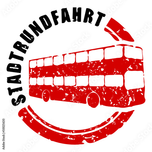 stempel rund stadtrundfahrt I