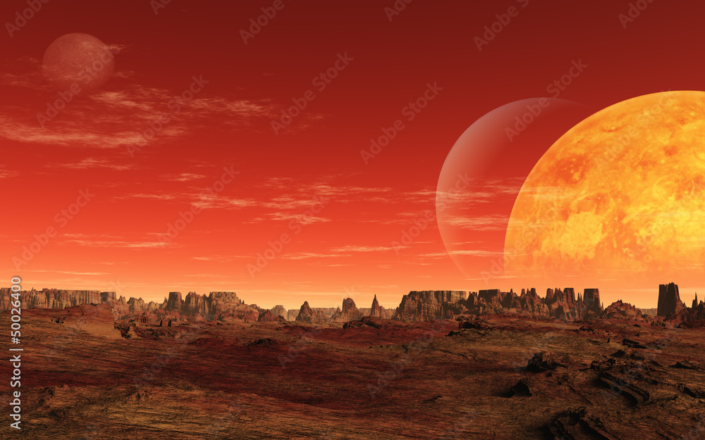 Fototapeta premium Fremde Welt