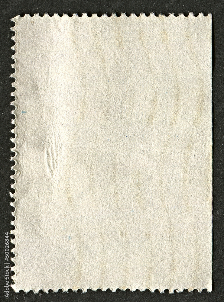 Obraz premium The reverse side of a postage stamp.