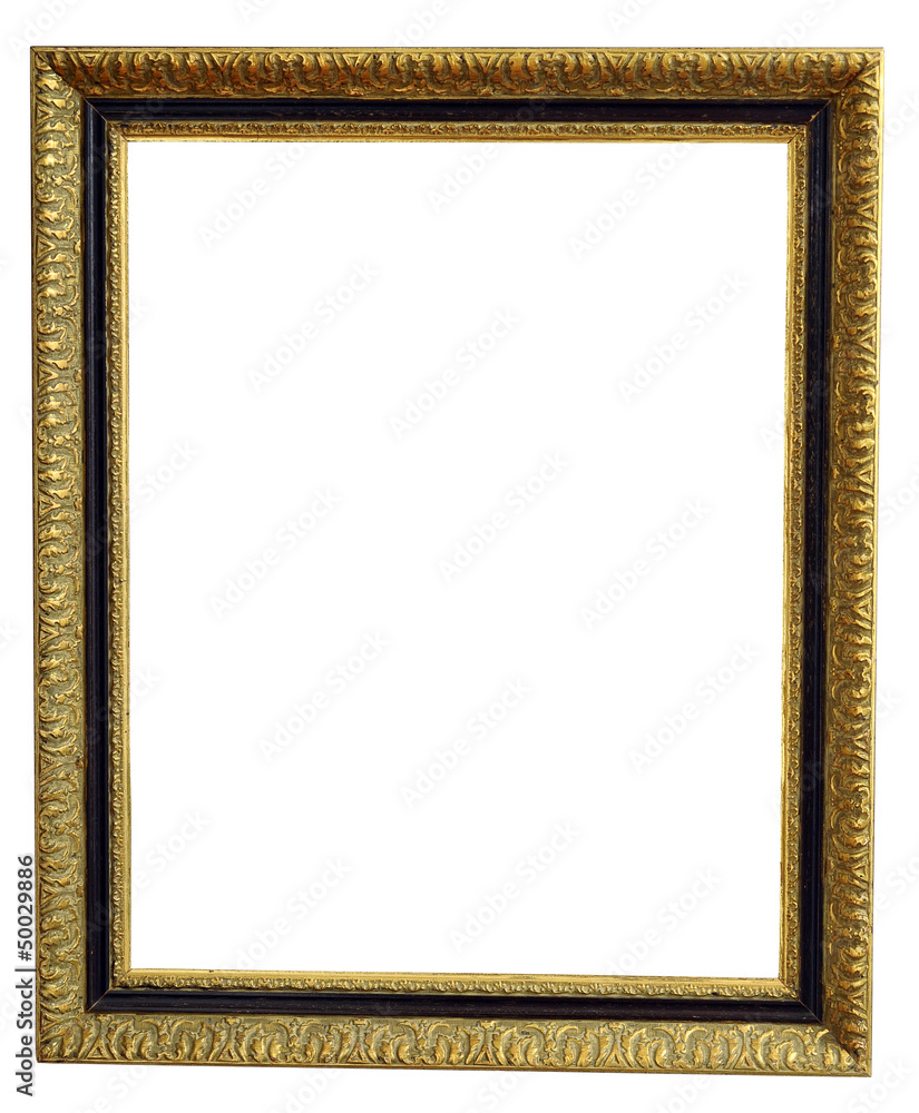 Golden antique wood frame Golden antique wood frame