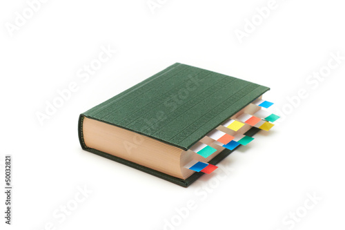 Book with bookmarks