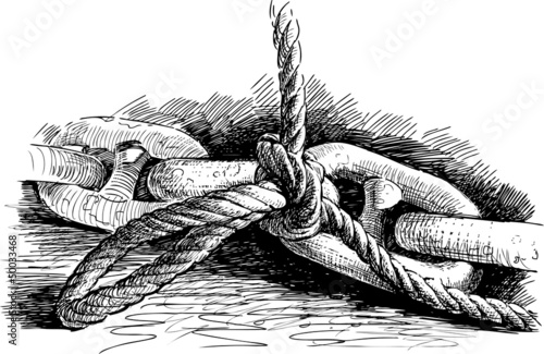 anchor chain and rope