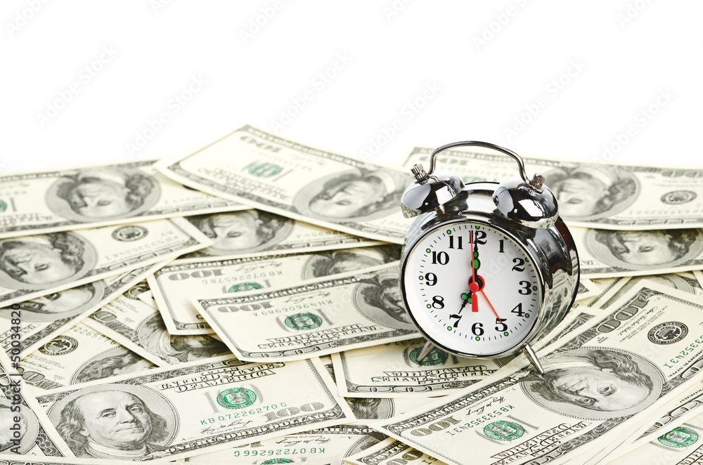 Time - money. Business concept