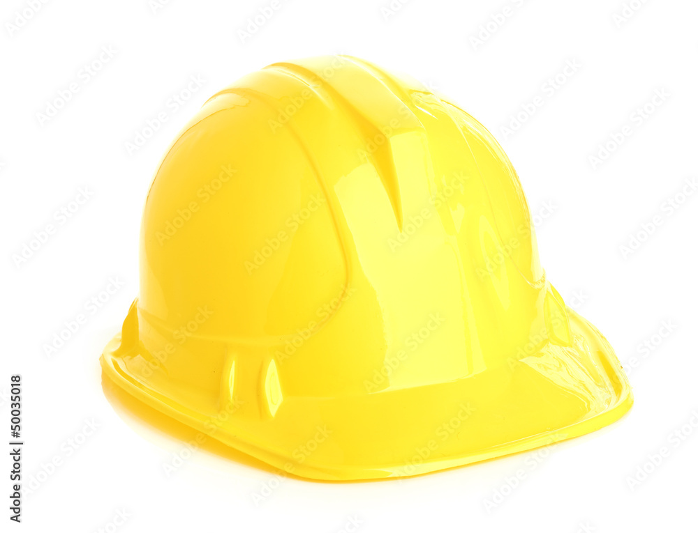 Isolated yellow helmet Isolated yellow helmet