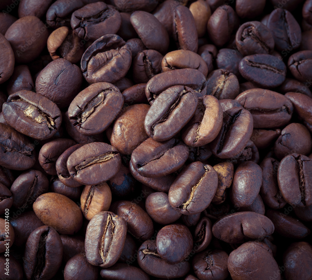 Obraz premium Roasted coffee beans.