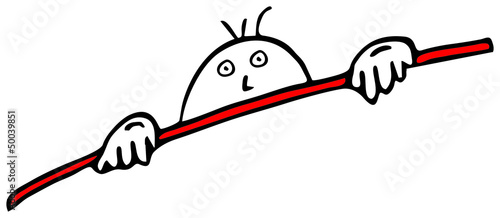 Blick über Mauer...