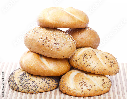 Pile of traditional bread