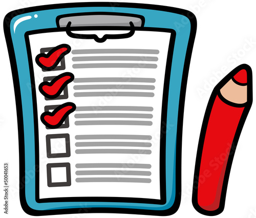 Clipboard with Checklist