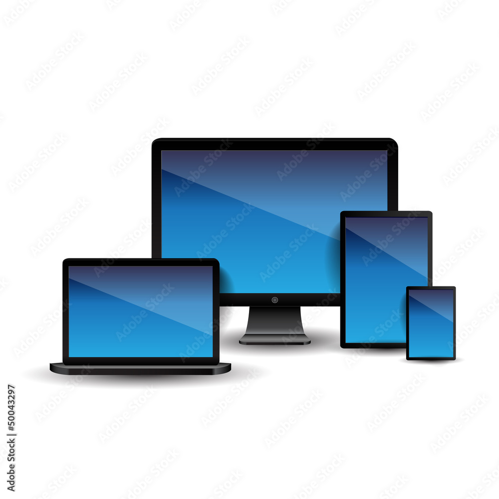 Computer, notebook, tablet and smartphone Computer, notebook, tablet and smartphone