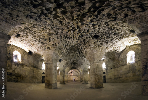 Cellars of Diocletian Palace, Split Town, Croatia photo