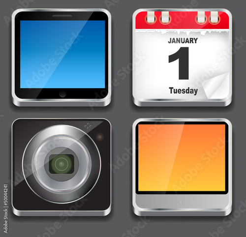 Vector illustration of apps icon set