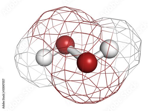 Hydrogen peroxide (H2O2) molecule photo