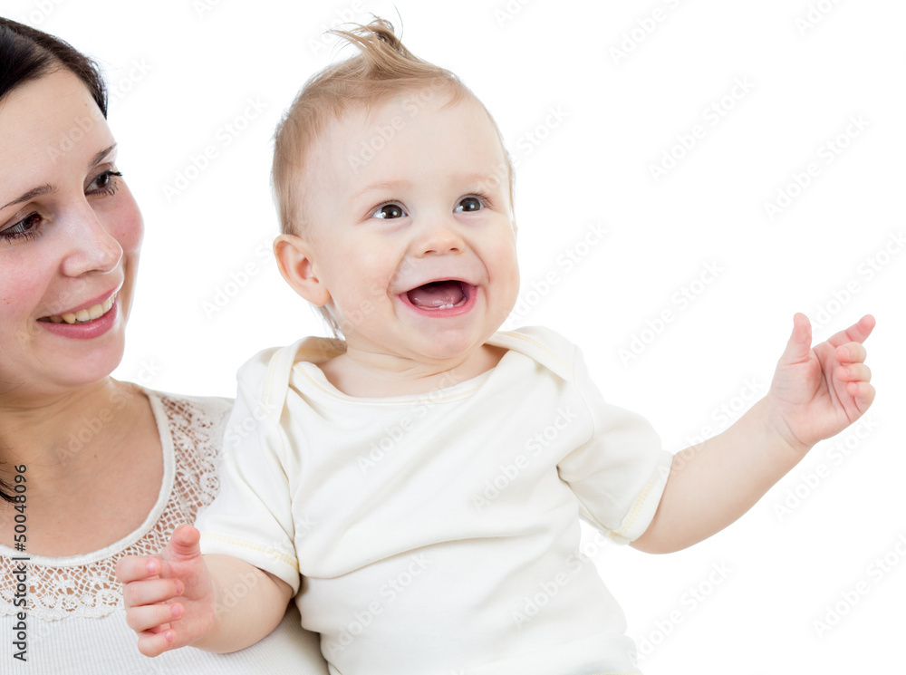 portrait of smiling baby boy isolated on white background portrait of smiling baby boy isolated on white background