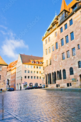  Street of Nuremberg on 06 January 2012. Bavaria, Germany.