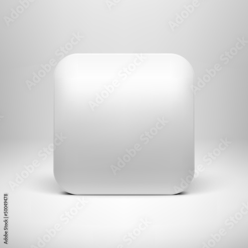 Technology White Blank App Icon Template
