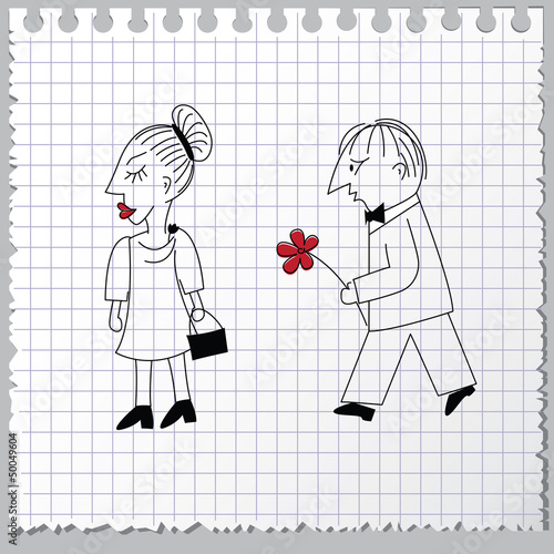 Couple in quarrel