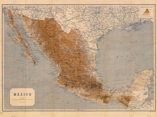 Mexico old map