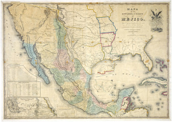 Mexico old map