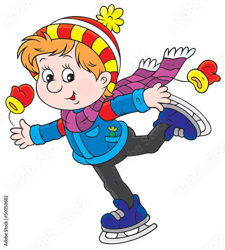 Boy skating