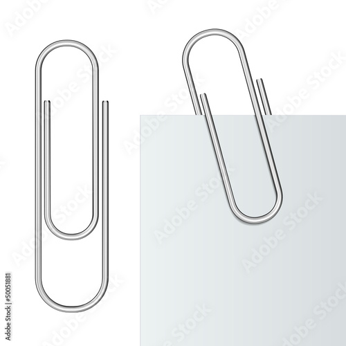 Metal paper clip photo