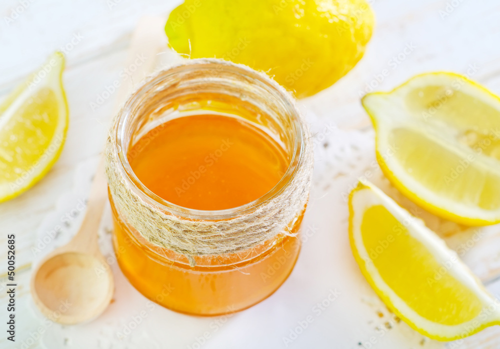 honey with lemon honey with lemon