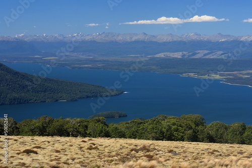 lake Te Anau with Southern Alps in background