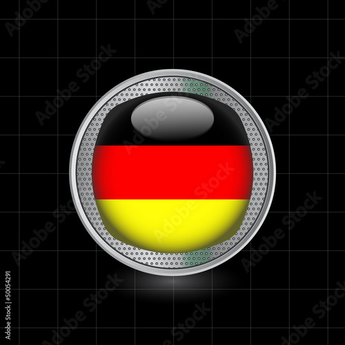 Metallbutton Flagge Deutschland