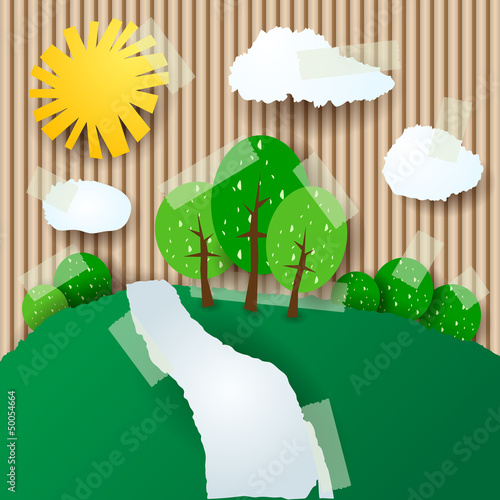 Countryside, collage