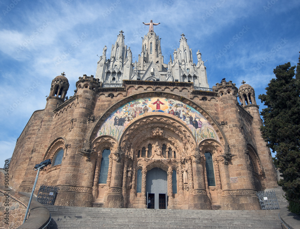 Church of Tibidabo.Catalonia.Spain