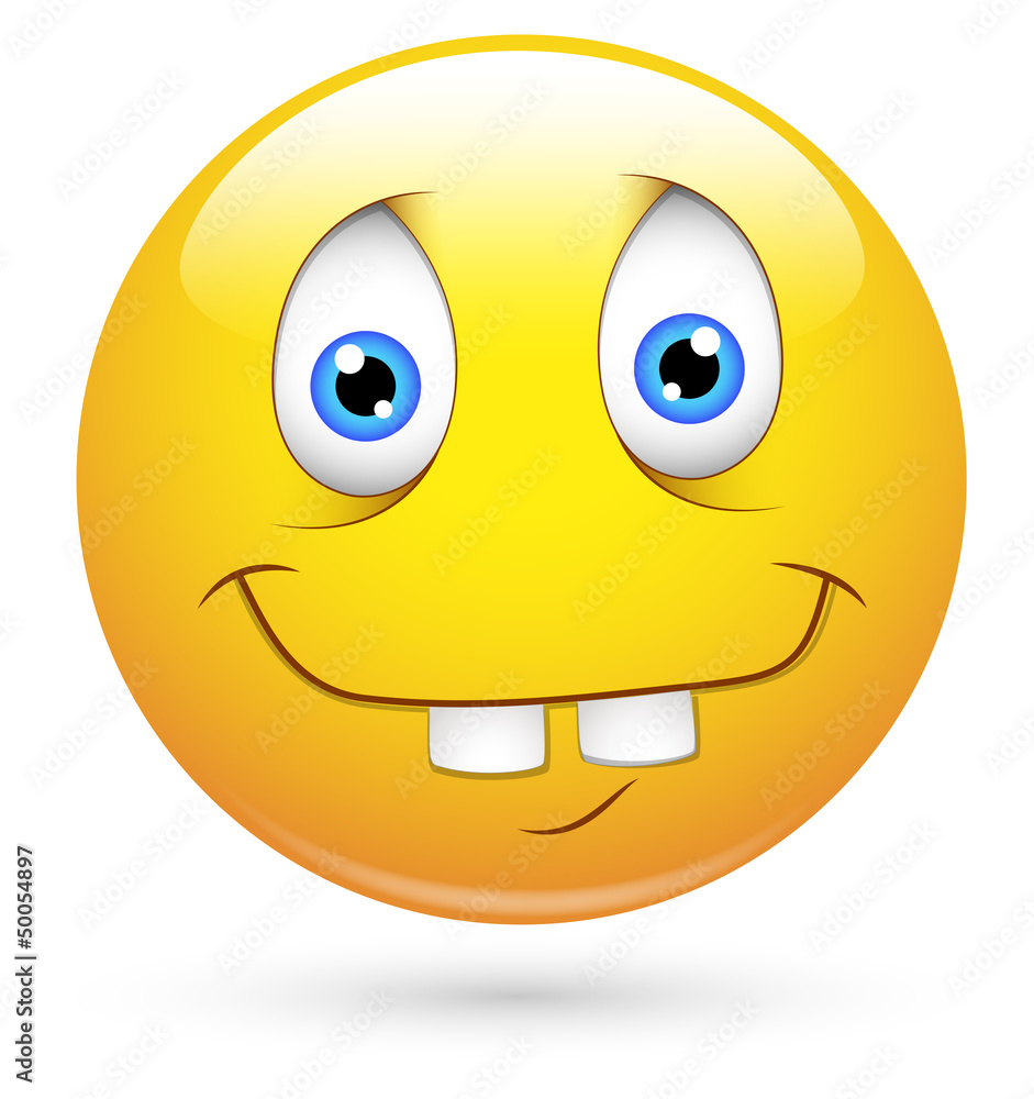 Smiley Vector Illustration - Idiot Face Smiley Vector Illustration - Idiot Face