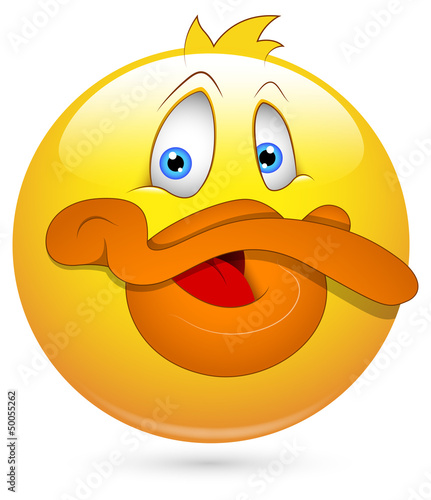 Smiley Vector Illustration - Duck Face