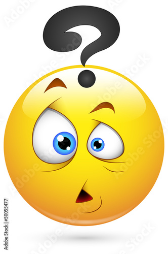 Smiley Vector Illustration - Puzzled Face