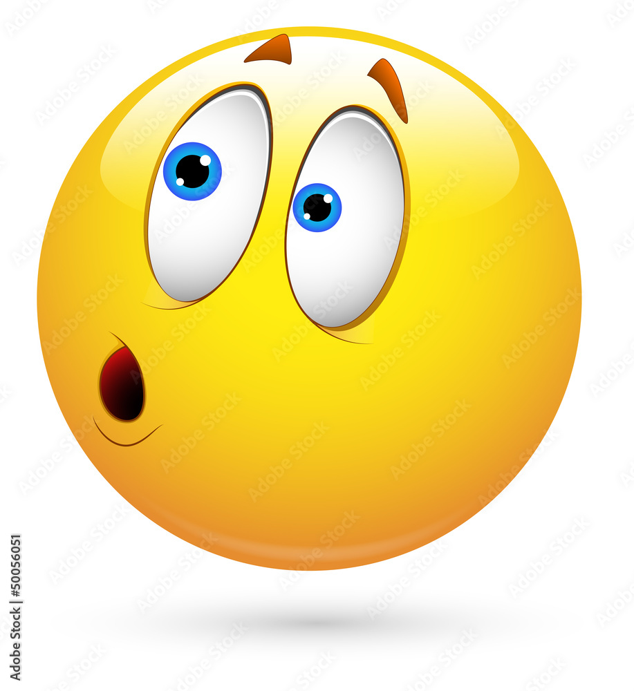 Smiley Vector Illustration - Surprised Smiley Vector Illustration - Surprised