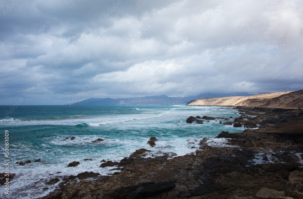 Eroded west coast of Fuerteventura Eroded west coast of Fuerteventura
