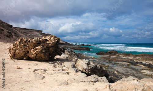 Eroded west coast of Fuerteventura