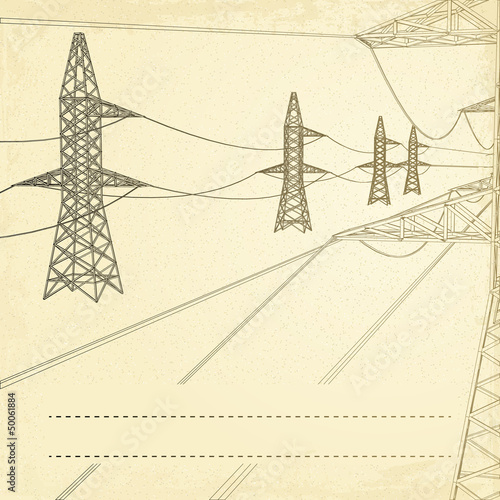 High voltage pylons