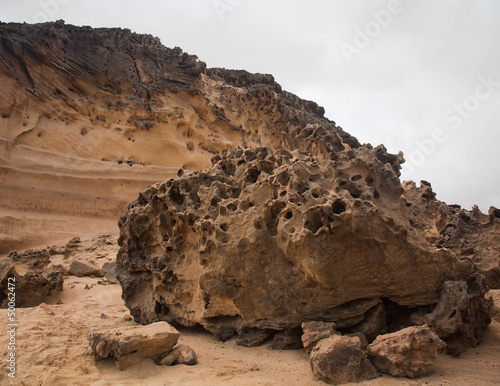 Eroded west coast of Fuerteventura