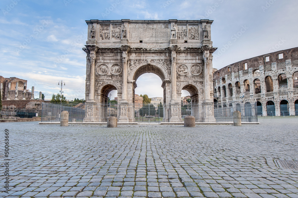 Fototapeta premium Łuk Konstantyna w Rzymie, Włochy