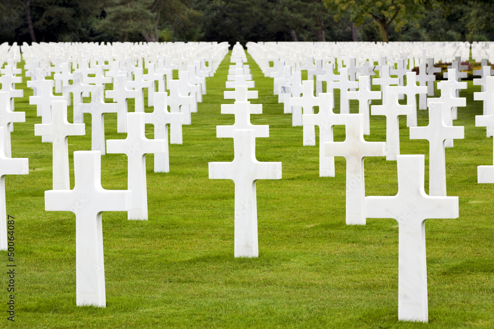 Amerikanischer Soldatenfriedhof in Colleville Sur Mer Frankreich