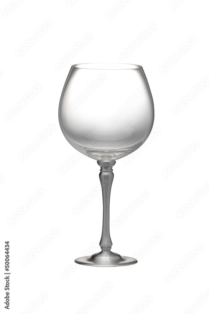 Luxury wine glass isolated on white background