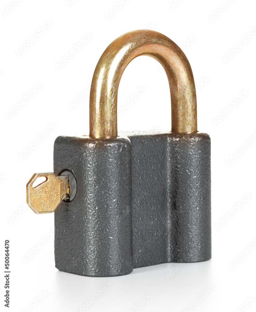 Padlock with key