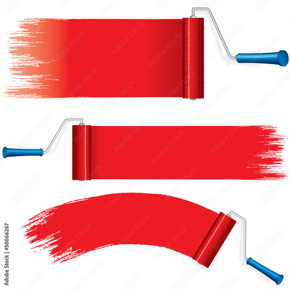 Paint rollers Stock Vector by ©human_306 10068717