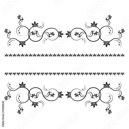 Frame with monograms for design and decorate.