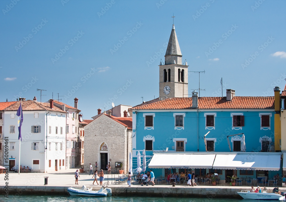 Fototapeta premium Embankment in the town Fazana. Croatia