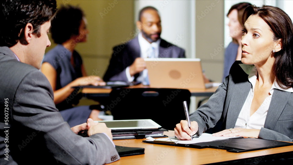 Groups Multi Ethnic People Atrium Business Meeting Groups Multi Ethnic People Atrium Business Meeting