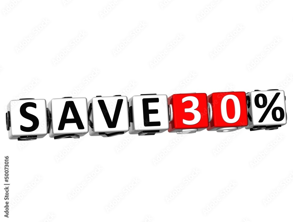 3D Save 30% Button Click Here Block Text 3D Save 30% Button Click Here Block Text