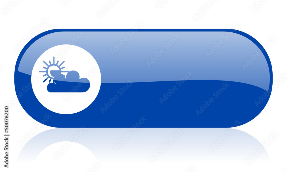 Fototapeta premium weather blue web glossy icon