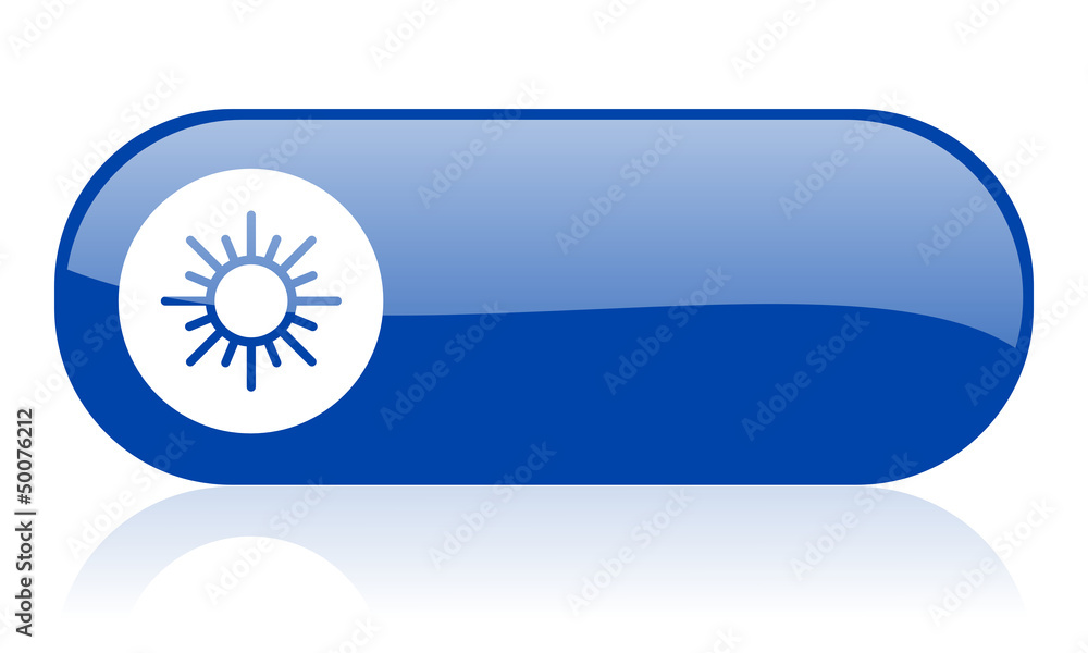 Fototapeta premium sun blue web glossy icon