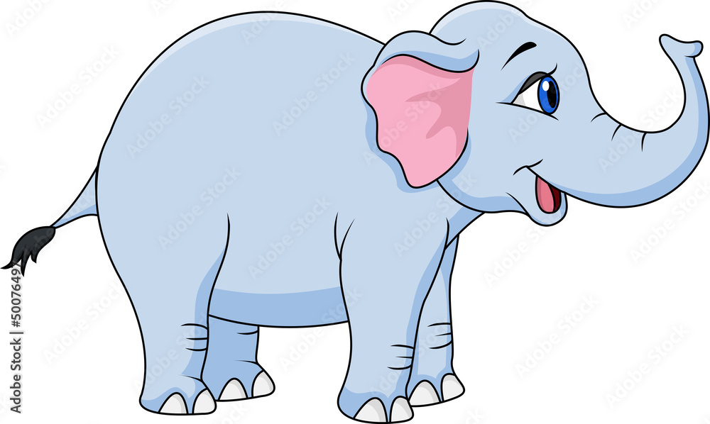 Naklejka premium Funny elephant