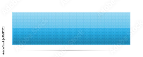 blue button with pattern